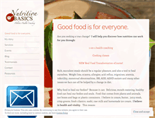Tablet Screenshot of holisticnutritionbasics.com